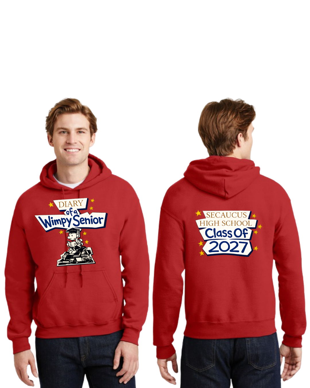 SHS Class Of 2027 Senior Year Unisex Hooded Sweatshirt Approved Design