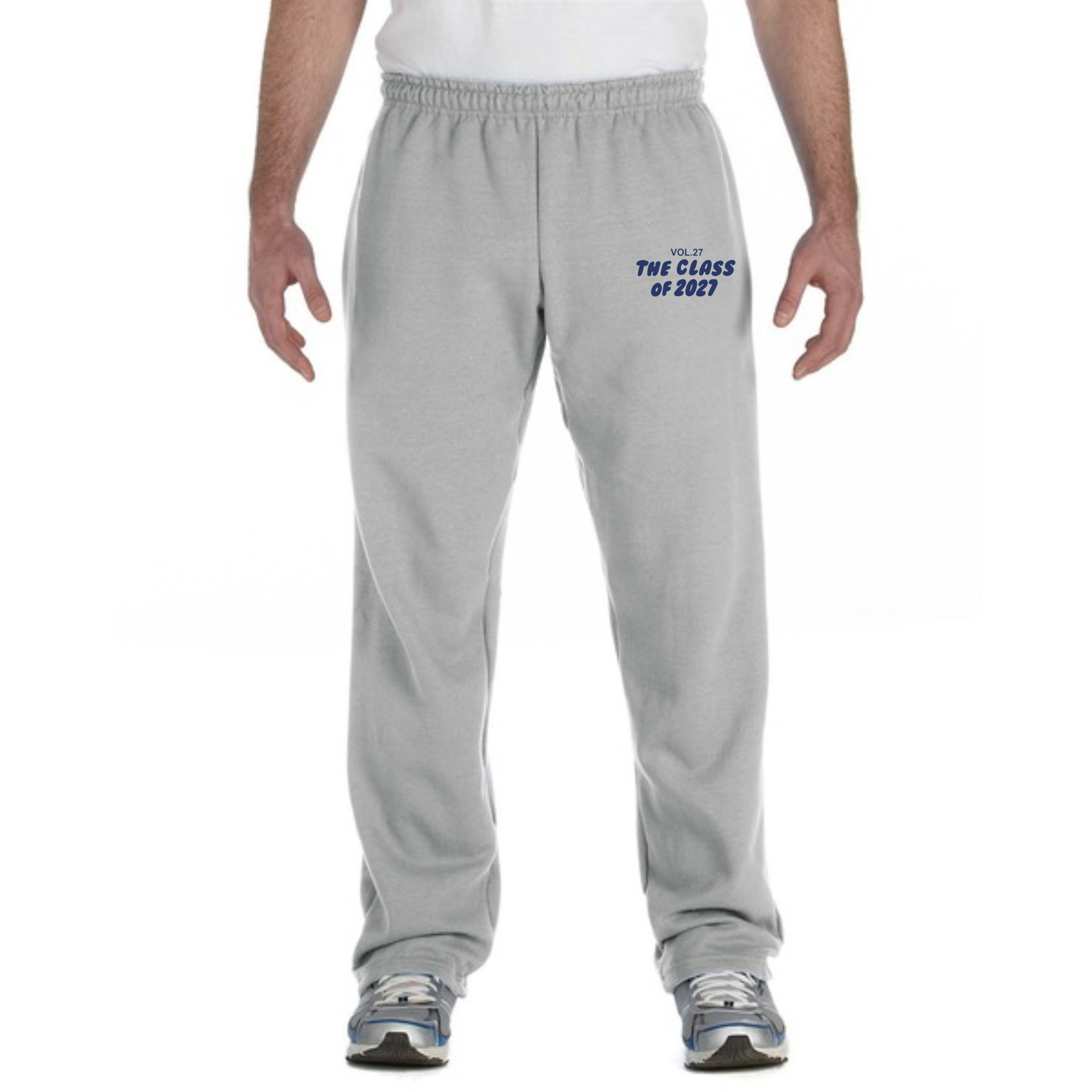 Class Of 2027 Gray Unisex Open Bottom Sweatpants Fall 2025 Fundraiser