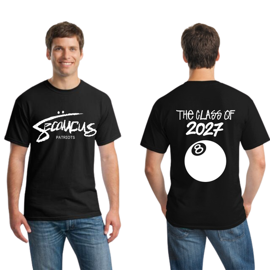 Class Of 2027 Black Unisex Short Sleeve Shirt Fall 2025 Fundraiser