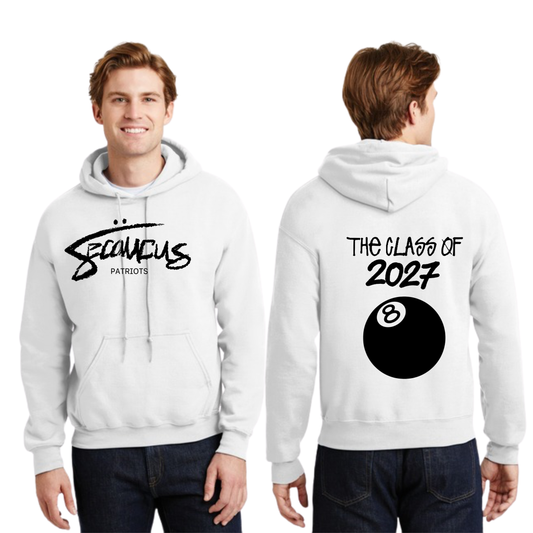Class Of 2027 White Unisex Hoodie Fall 2025 Fundraiser