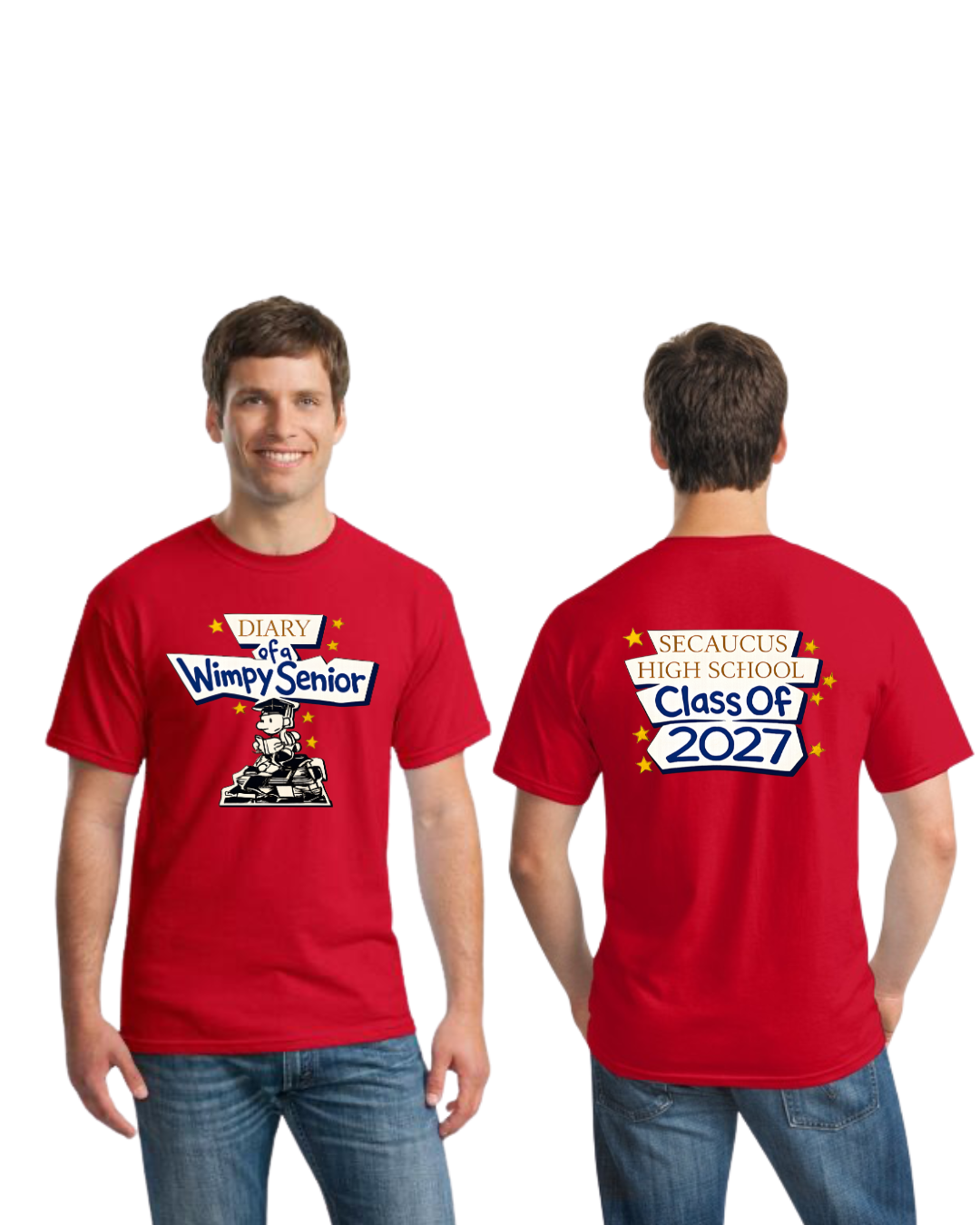SHS Class Of 2027 Senior Year Unisex Short Sleeved Shirt Approved Design