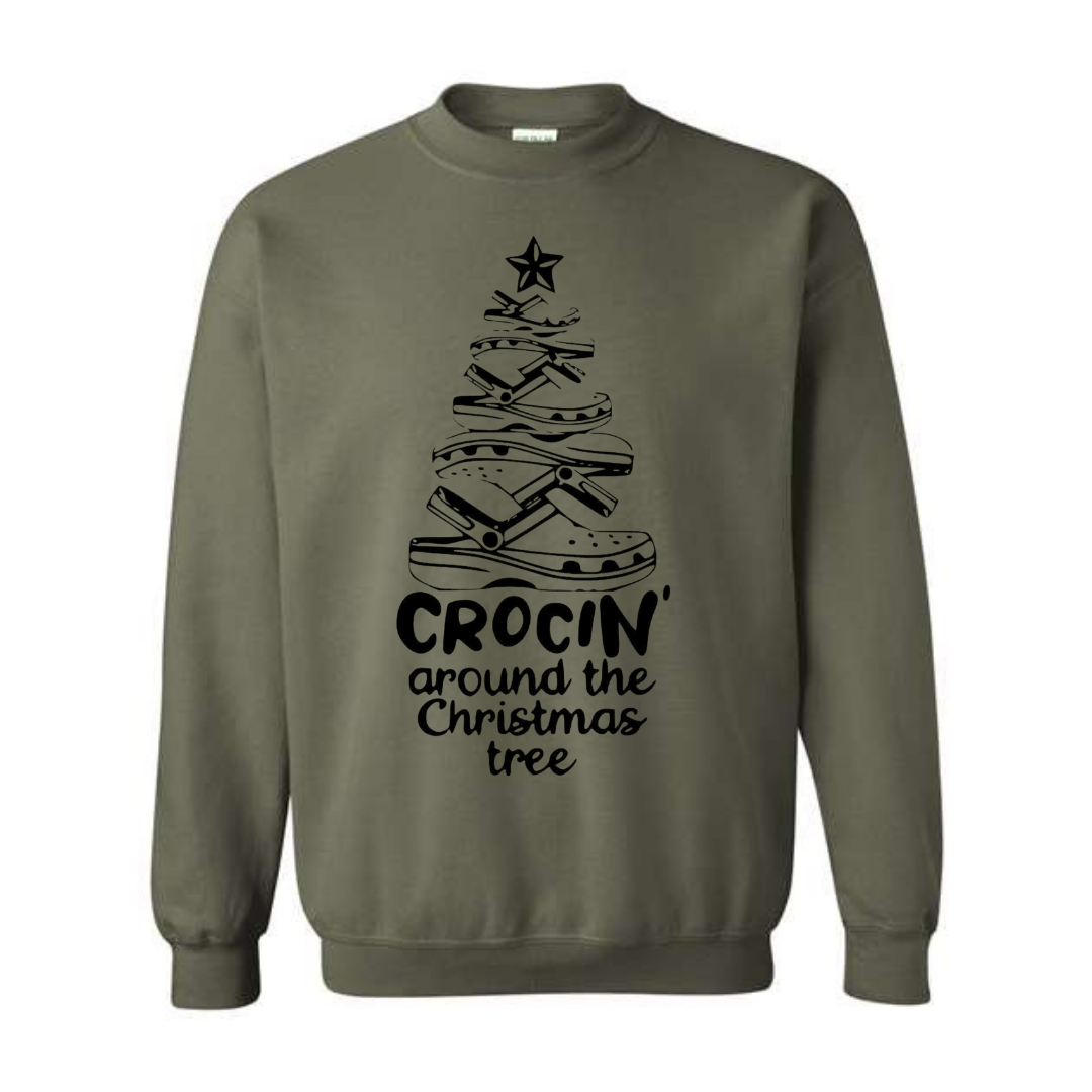 Crocin' Around The Christmas Tree Crewneck