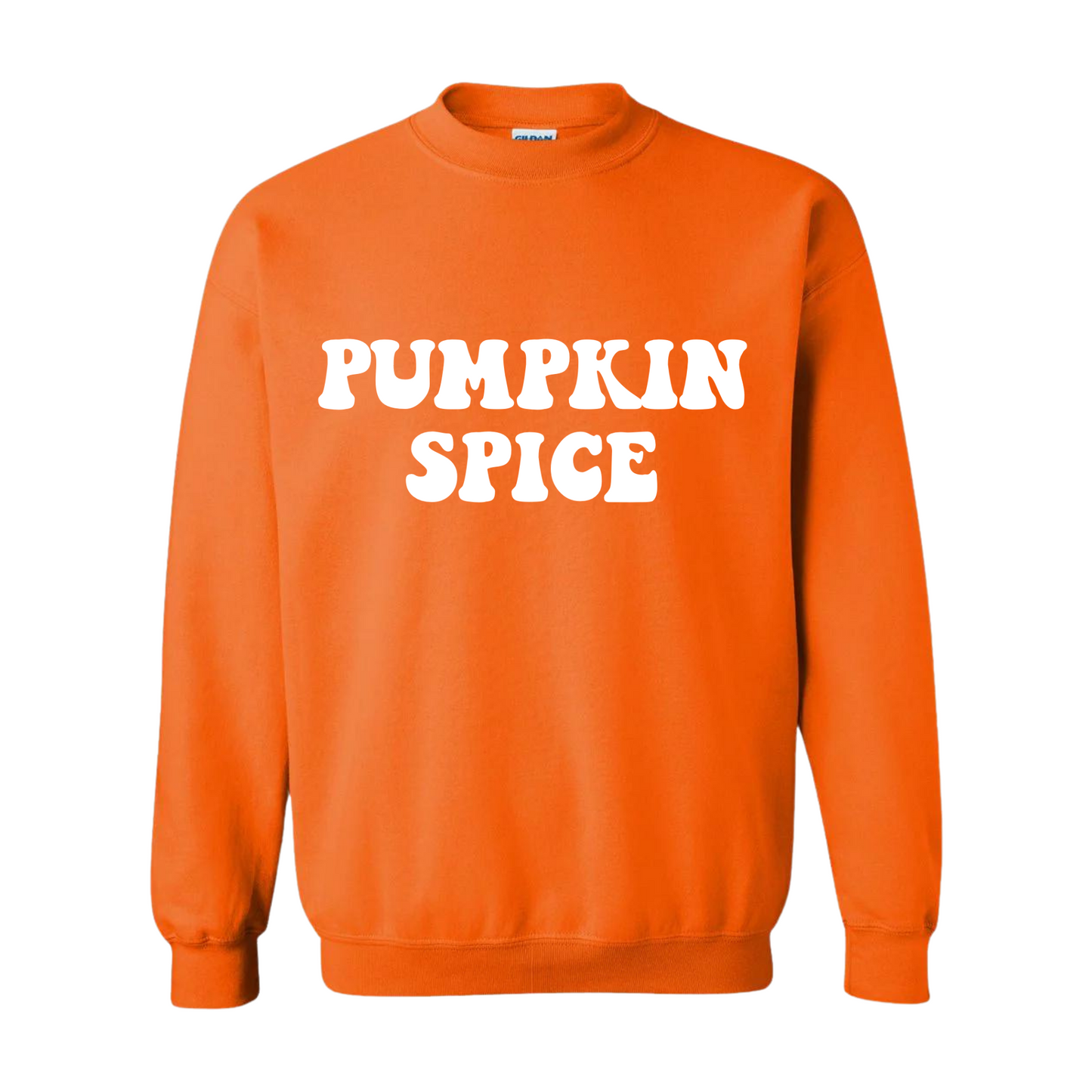 Pumpkin Spice Crewneck Orange & White