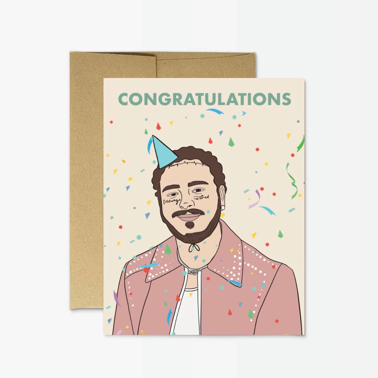 Post Malone Congrats Card