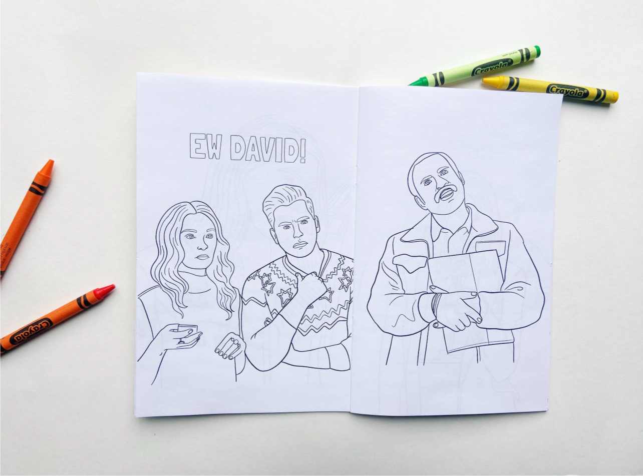 Schitt's Creek Colouring Book